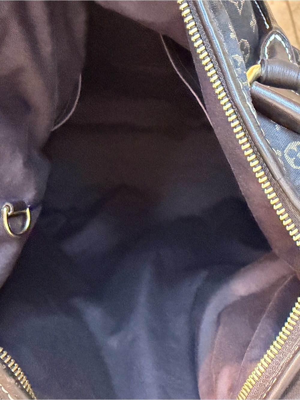 Louis Vuitton Monogram Canvas Shoulder Bag in Dark Brown and Black - Picture 8 of 15